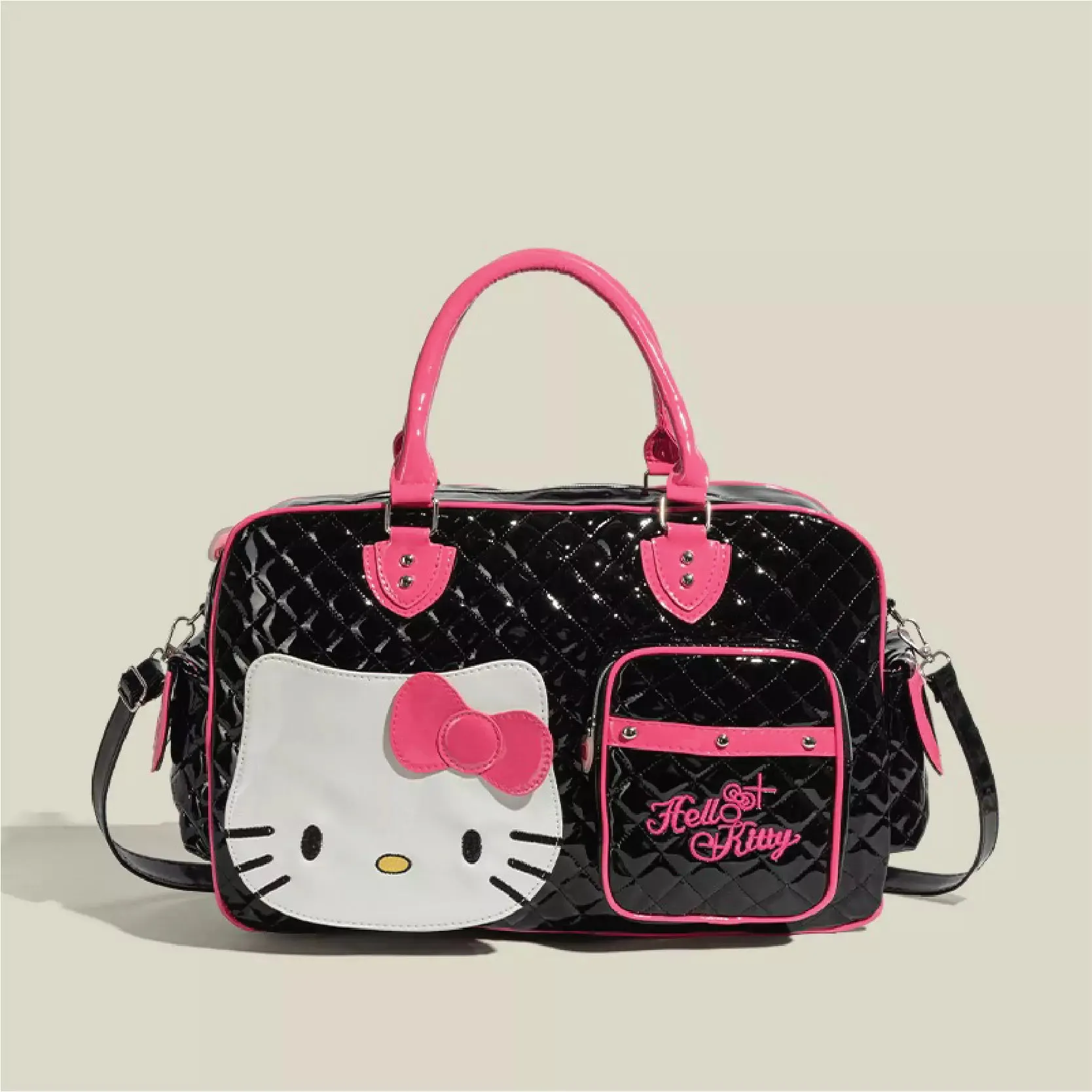 HelloKitty Cute PU Weekender Duffel Bag