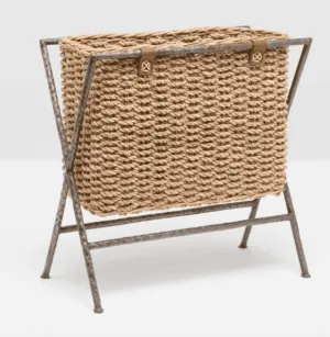 Hemley Magazine/Catalog Rack in Natural Seagrass