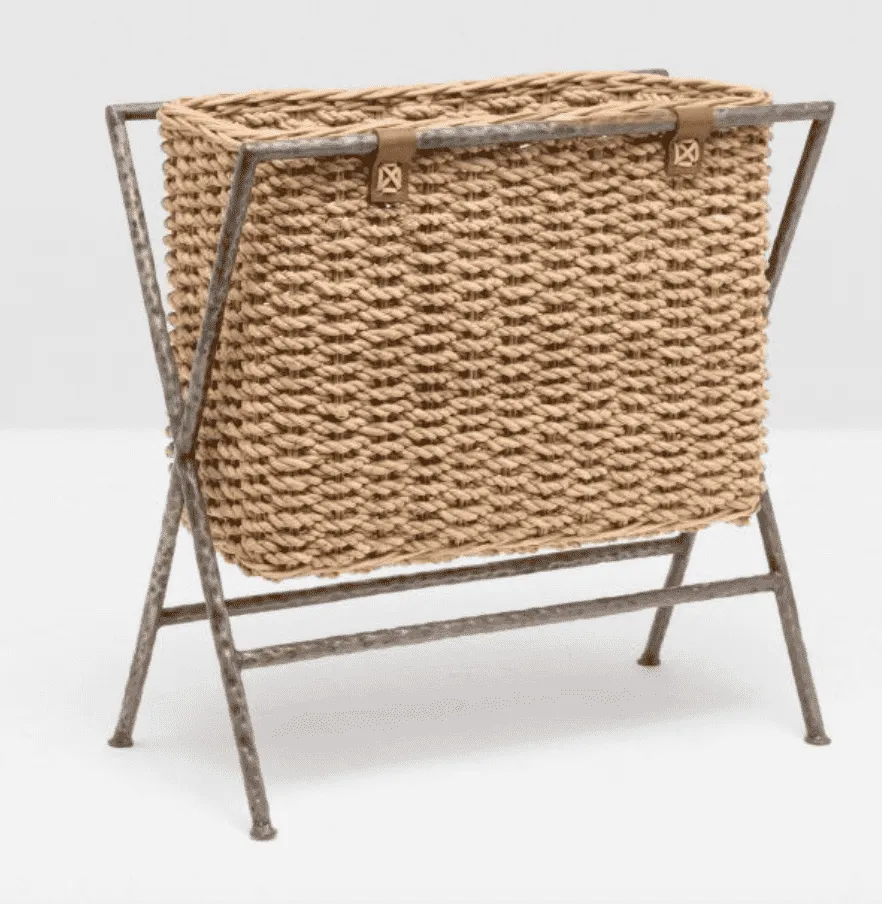 Hemley Magazine/Catalog Rack in Natural Seagrass