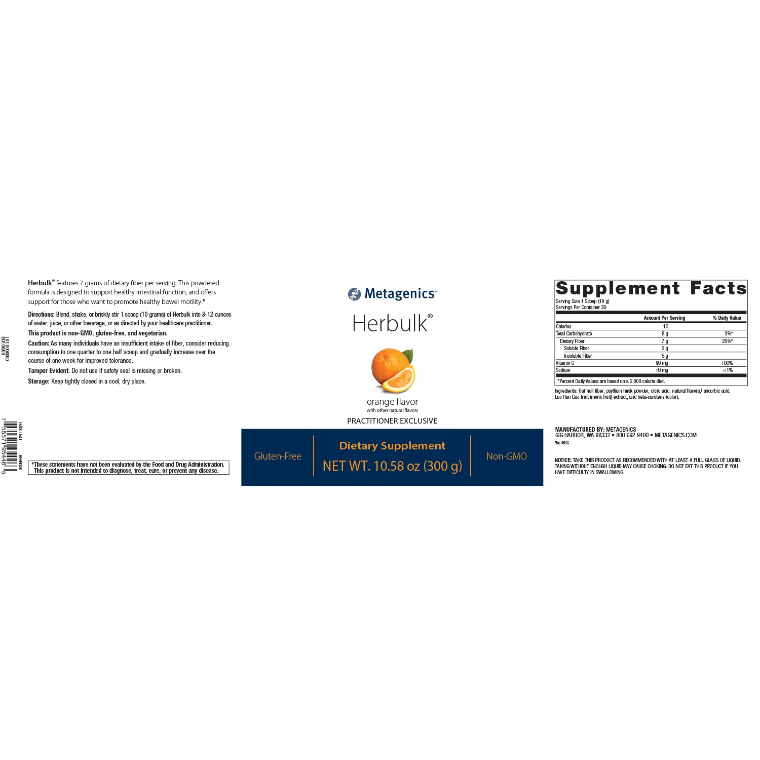 Herbulk® <br>Orange Flavor with other natural flavors
