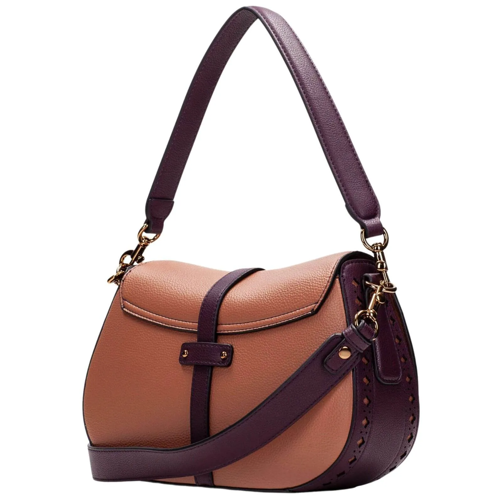 Hispanitas Almond & Burgundy Saddle Bag