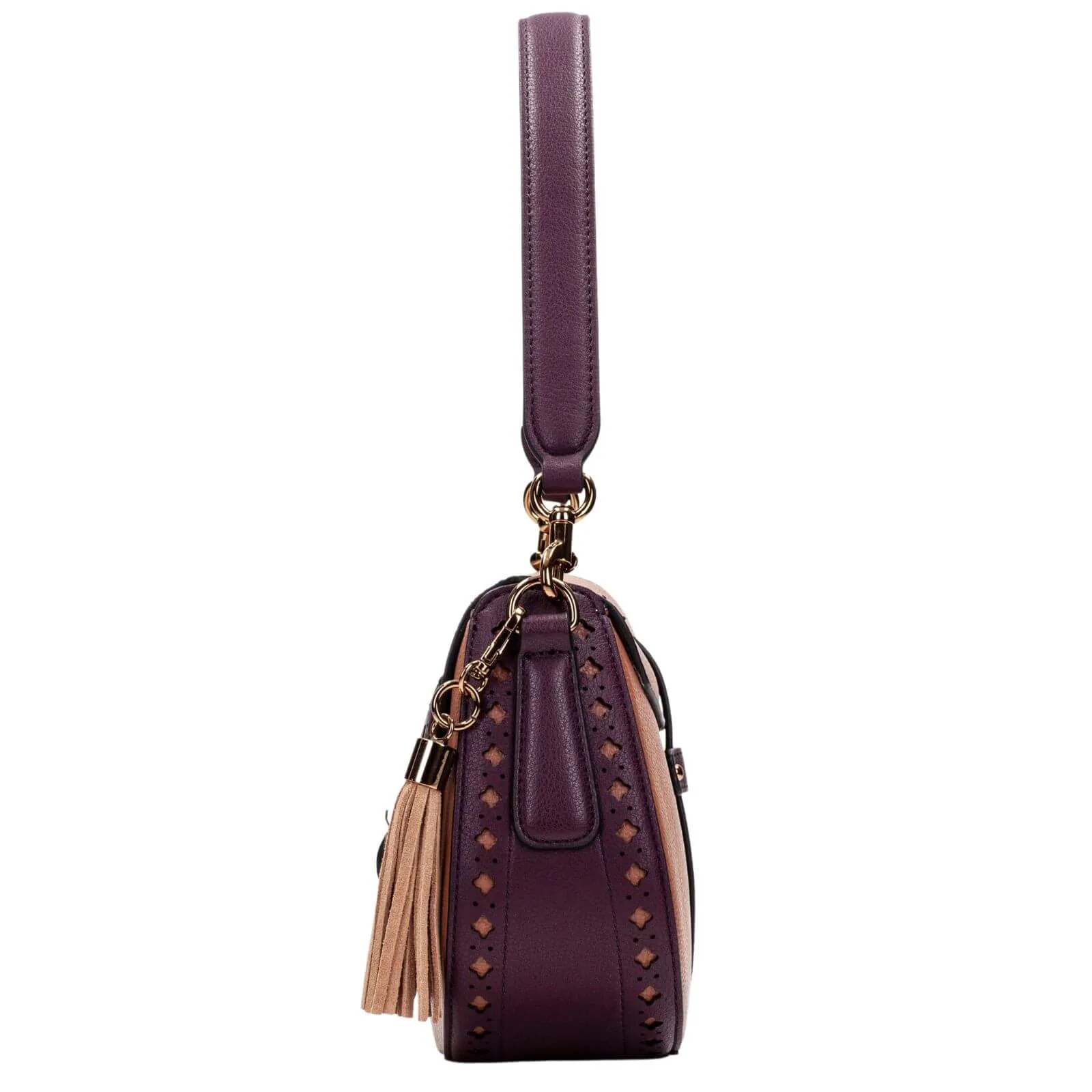 Hispanitas Almond & Burgundy Saddle Bag