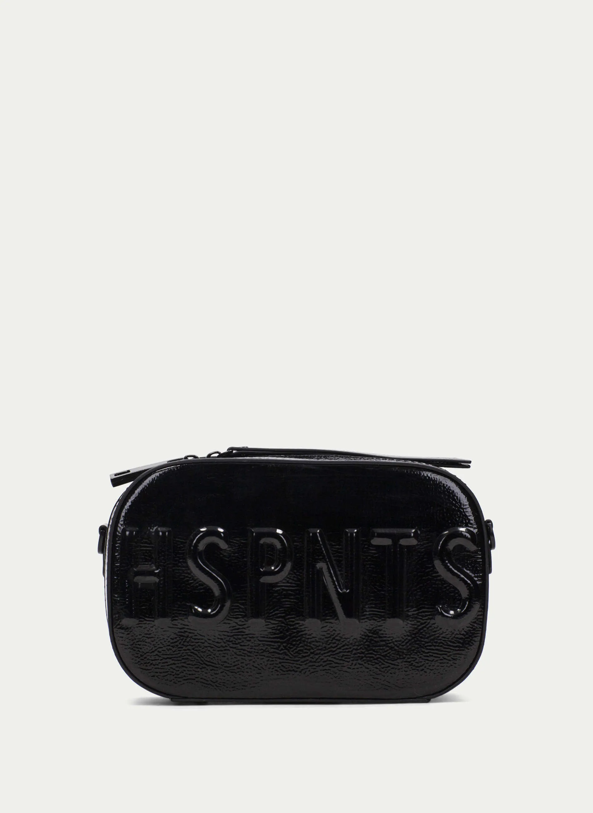 Hispanitas Embossed Leather Crossbody Camera Bag - Black