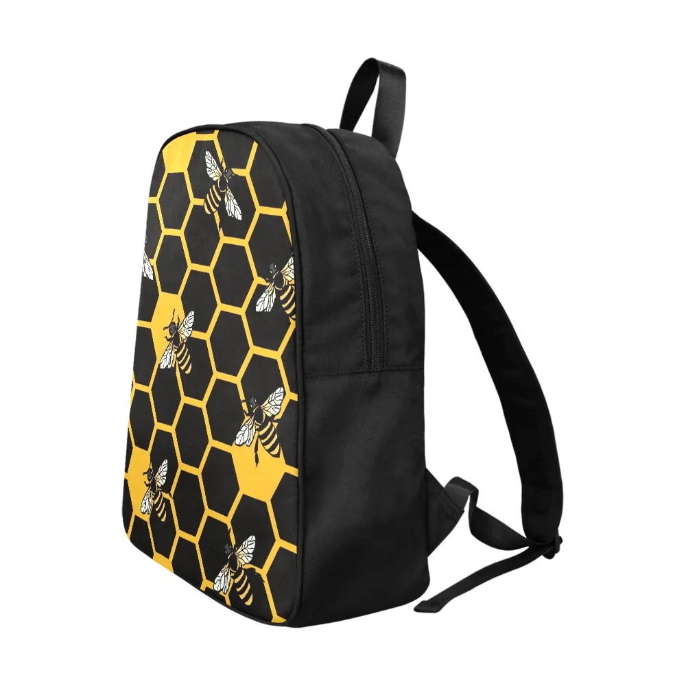 Honey Bees Back Pack, Honey Comb Backpack,