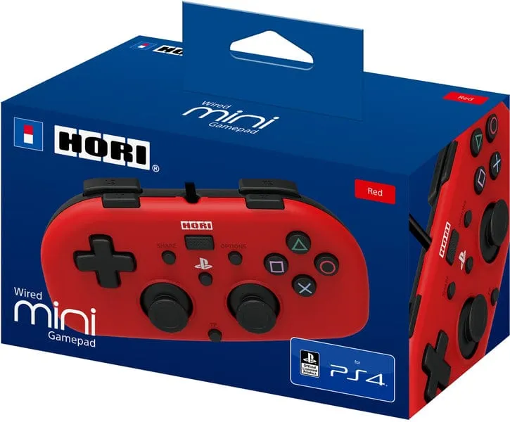 HORI - Horipad Wired Mini Gamepad - Red (PS4)