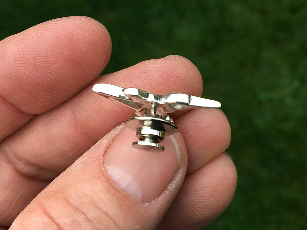 Hummingbird Tie Tack or Hummingbird Tie Bar / Tie Clip Sterling Silver