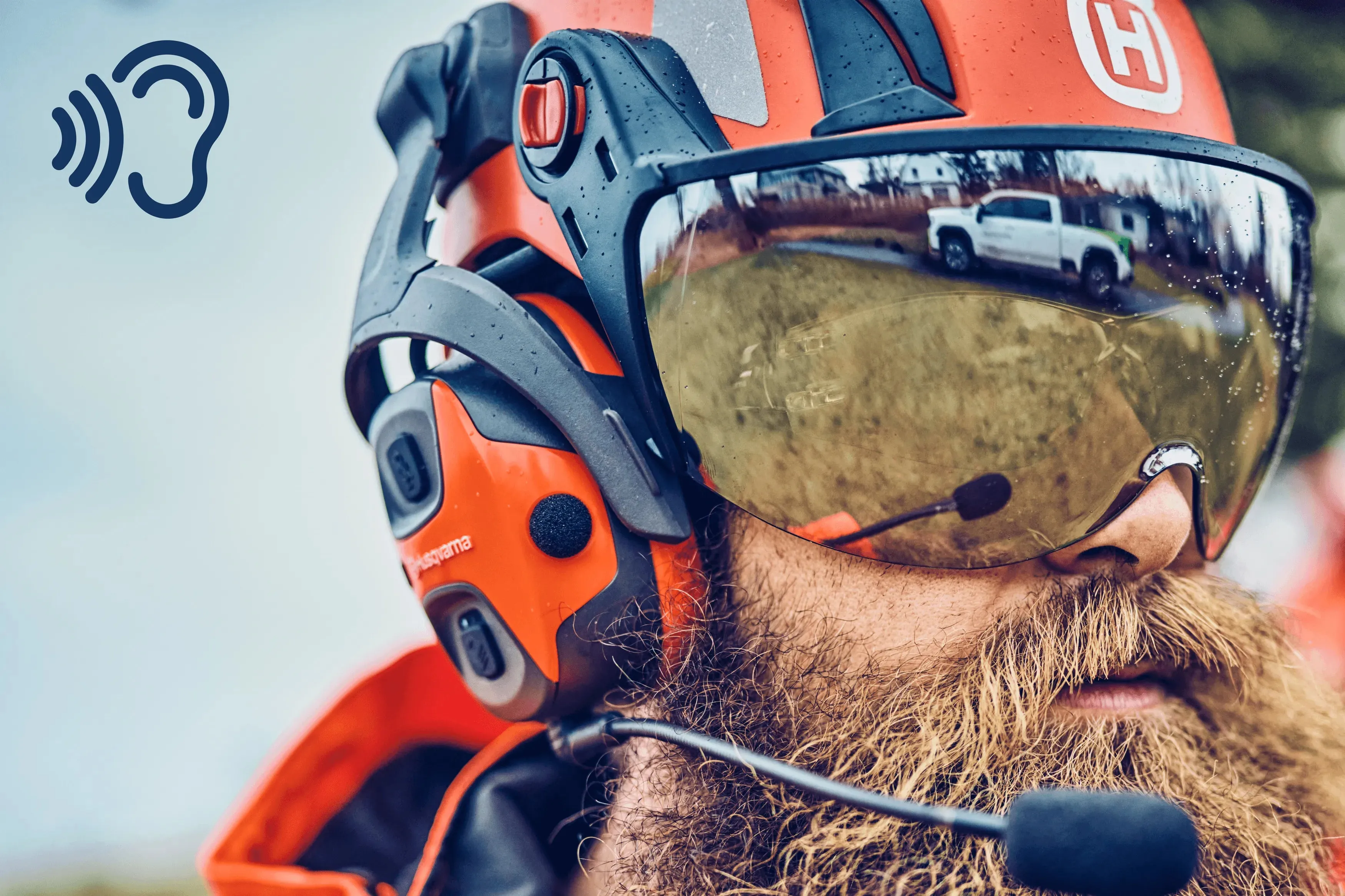 Husqvarna X-Com Active kuulonsuojaimet (kypärämalli)