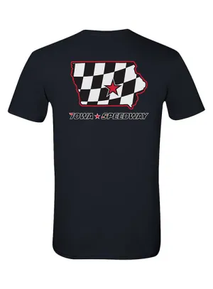 Iowa Speedway State Outline T-Shirt