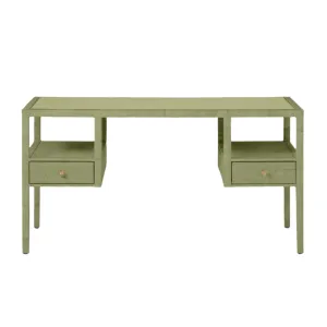 Islamorada Sage Rattan Open Desk