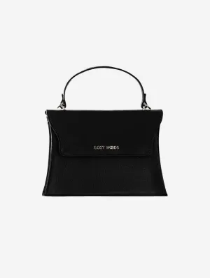Ivy MIRUM® Leather Vegan Handle Bag | Black & Gold