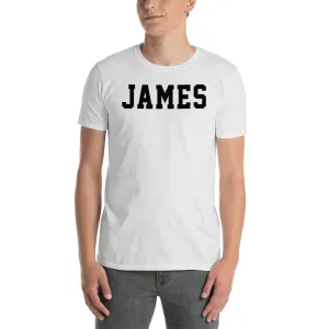 James T Shirt Custom Made Personalized James Name Print T Shirt White Cotton Tee Shirt