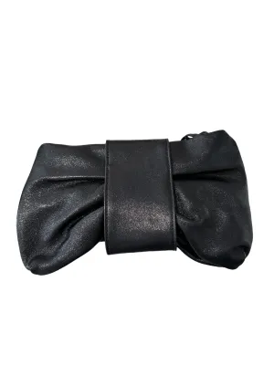 Jessy Laminato Clutch- Black