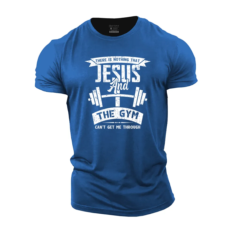 Jesus and The Gym Cotton T-Shirt