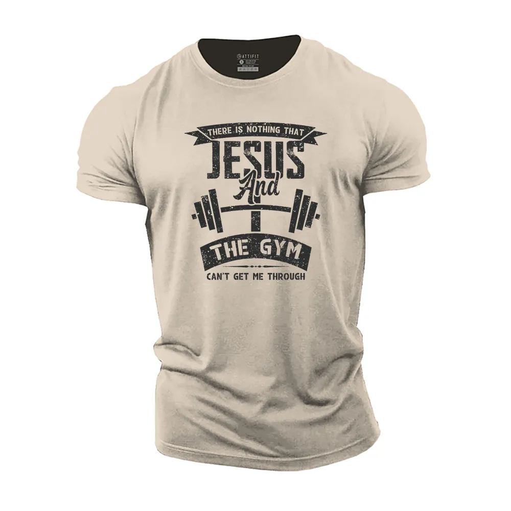 Jesus and The Gym Cotton T-Shirt