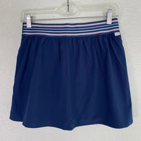 Johnny Was Calme Skort Womens Medium Skirt Shorts Tennis Gym Active Blue Preppy