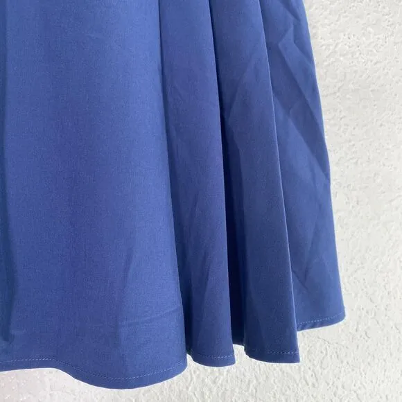 Johnny Was Calme Skort Womens Medium Skirt Shorts Tennis Gym Active Blue Preppy