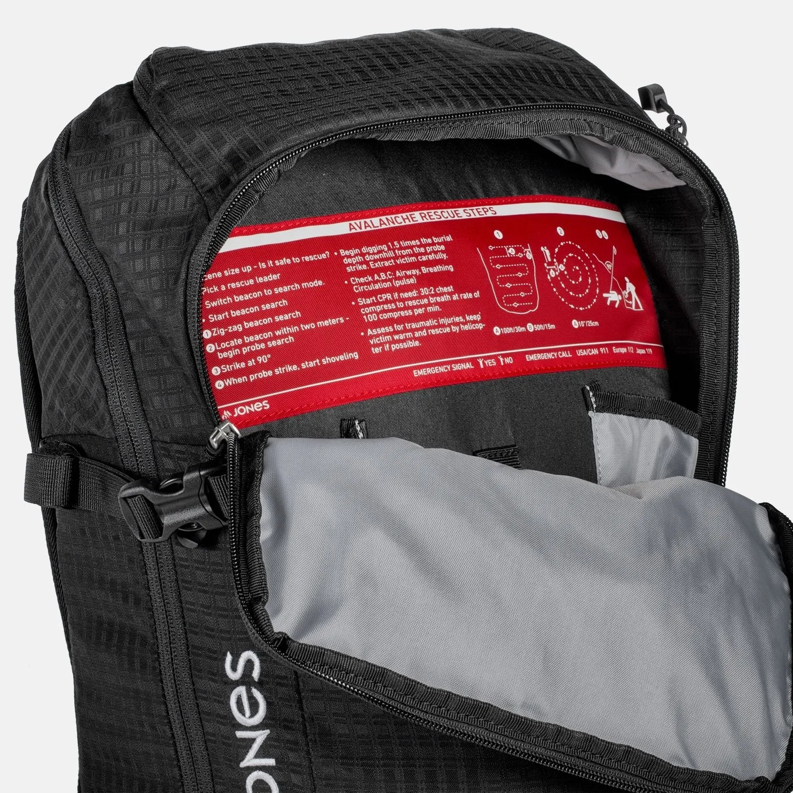 Jones Dscnt Backpack Black 2023 25 Litre