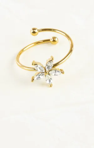 Jordyn Simple Floral Ring