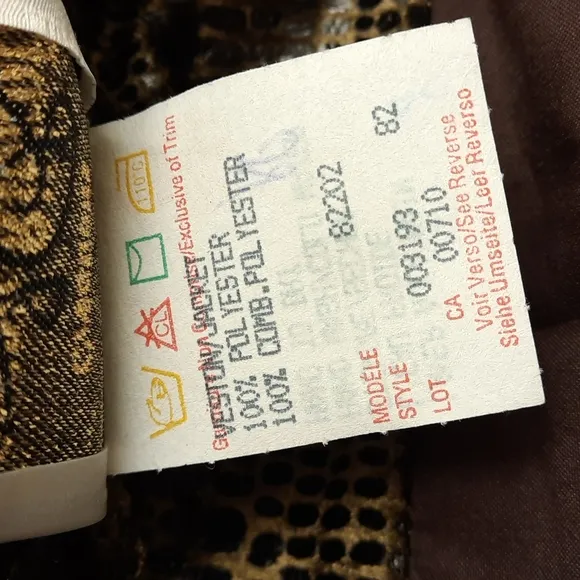 Joseph Ribkoff Creations Vintage Animal Print Jacket