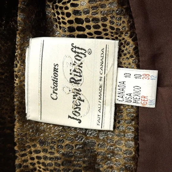 Joseph Ribkoff Creations Vintage Animal Print Jacket