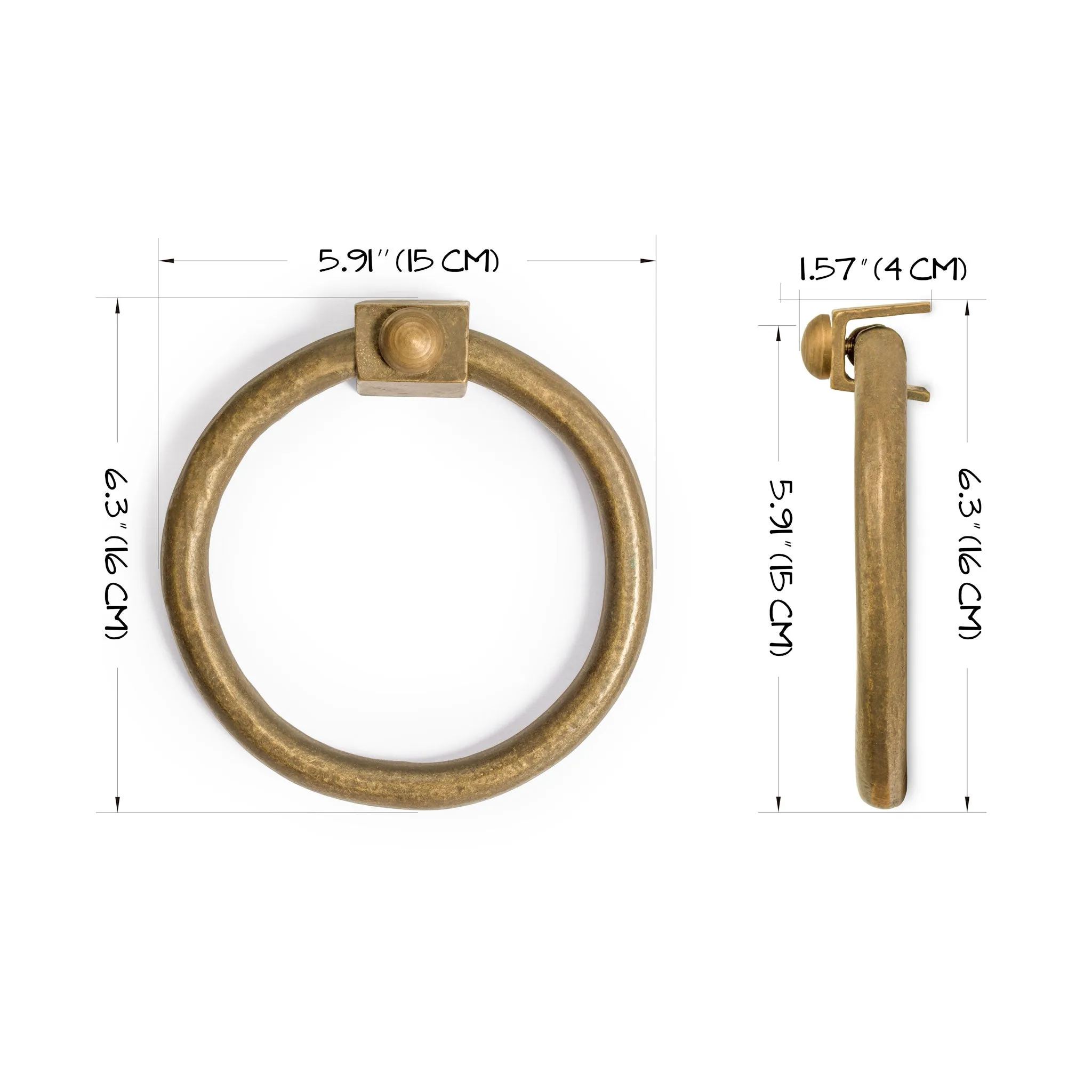 Jumbo Ring Pulls 6" - Set of 2