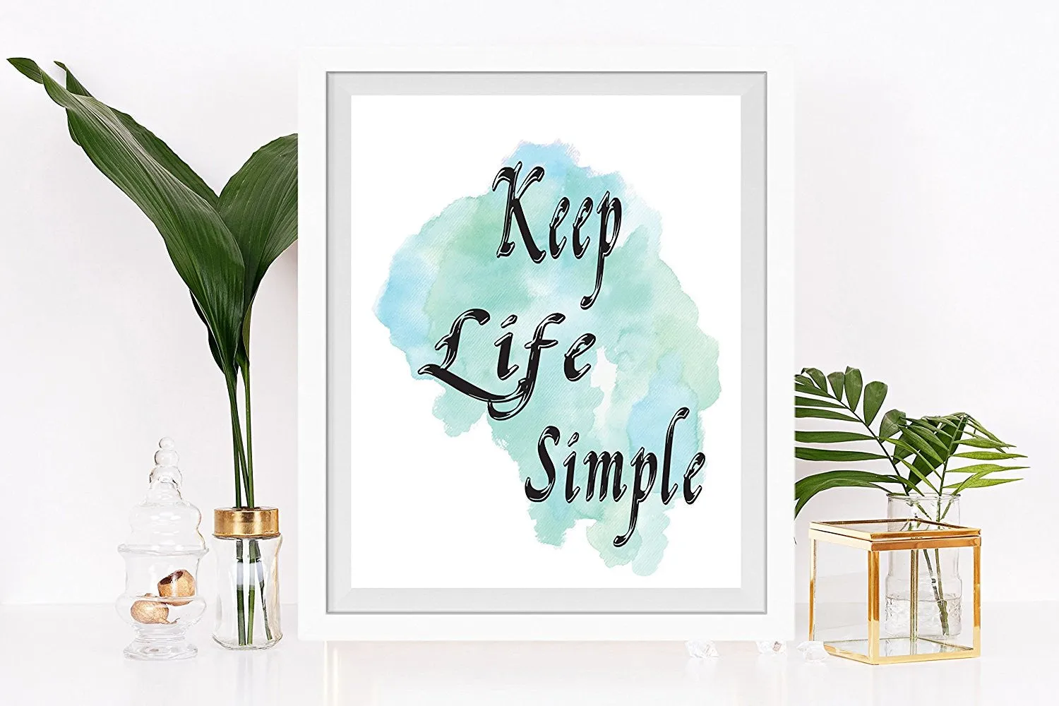 Keep Life Simple Quote Art Print - Unframed