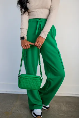 Kelly Green Inspiration Woven Neoprene Crossbody
