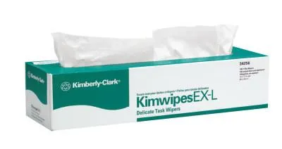 Kimberly-Clark Professional Kimtech Science Kimwipes Delicate Task Wipers, Pop-Up Box, White, 140 per box, 34256