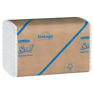 Kimberly-Clark Professional Multi-Fold Towels, Absorbency Pockets, 9 1/5 x 9 2/5, 250/Pack, 01804
