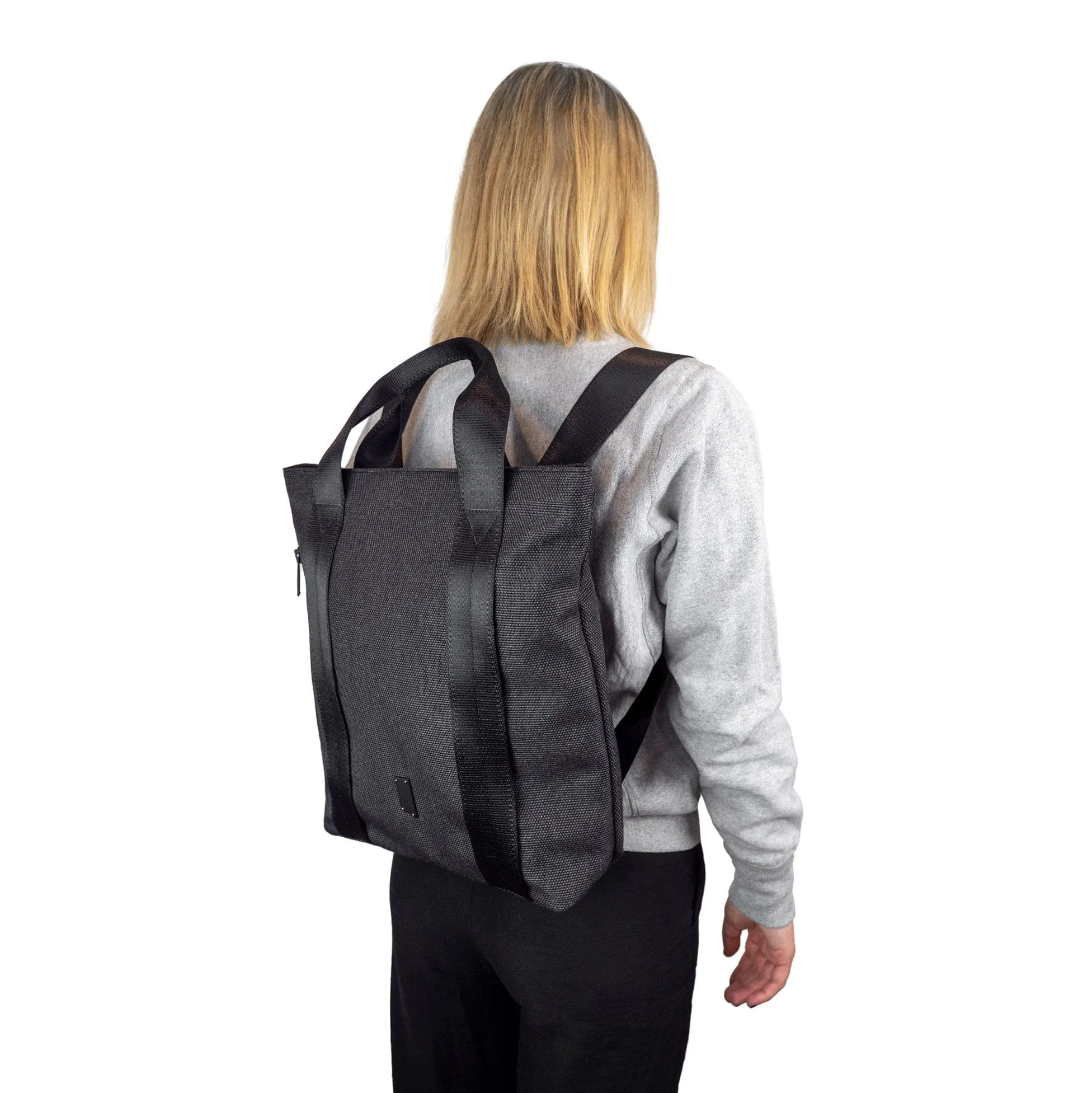 Kits Weather-Resistant Twill Vegan Convertable Tote Backpack | Multiple Colours