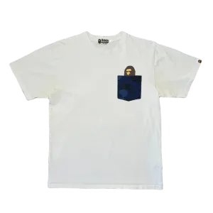 [L] Bape Blue Camo Pocket Tee