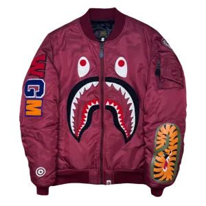 [L] Bape MA-1 Shark Bomber Jacket