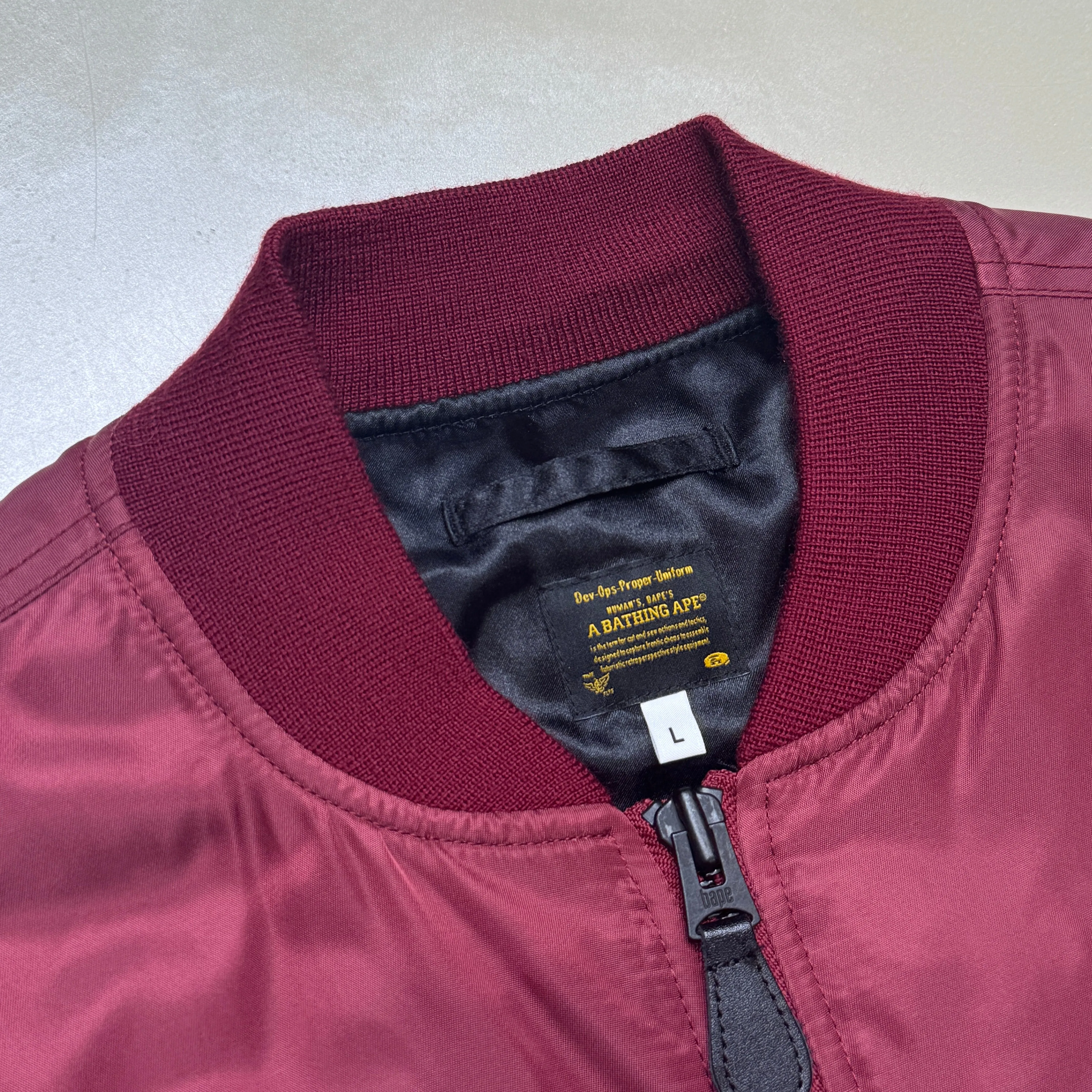 [L] Bape MA-1 Shark Bomber Jacket