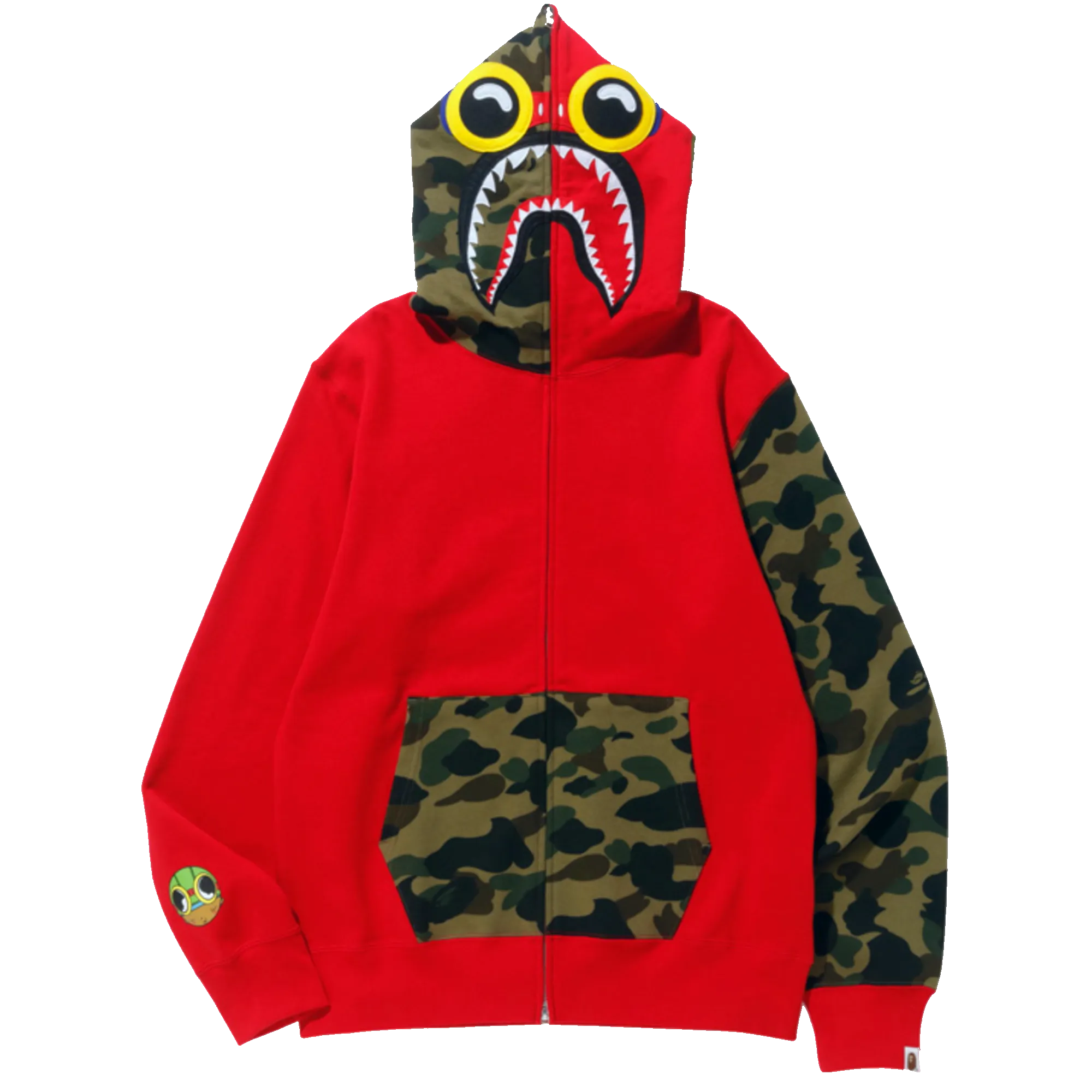 [L] DS Bape x Hebru Brantley Collab Flyboy Shark Hoodie