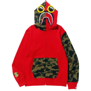 [L] DS Bape x Hebru Brantley Collab Flyboy Shark Hoodie