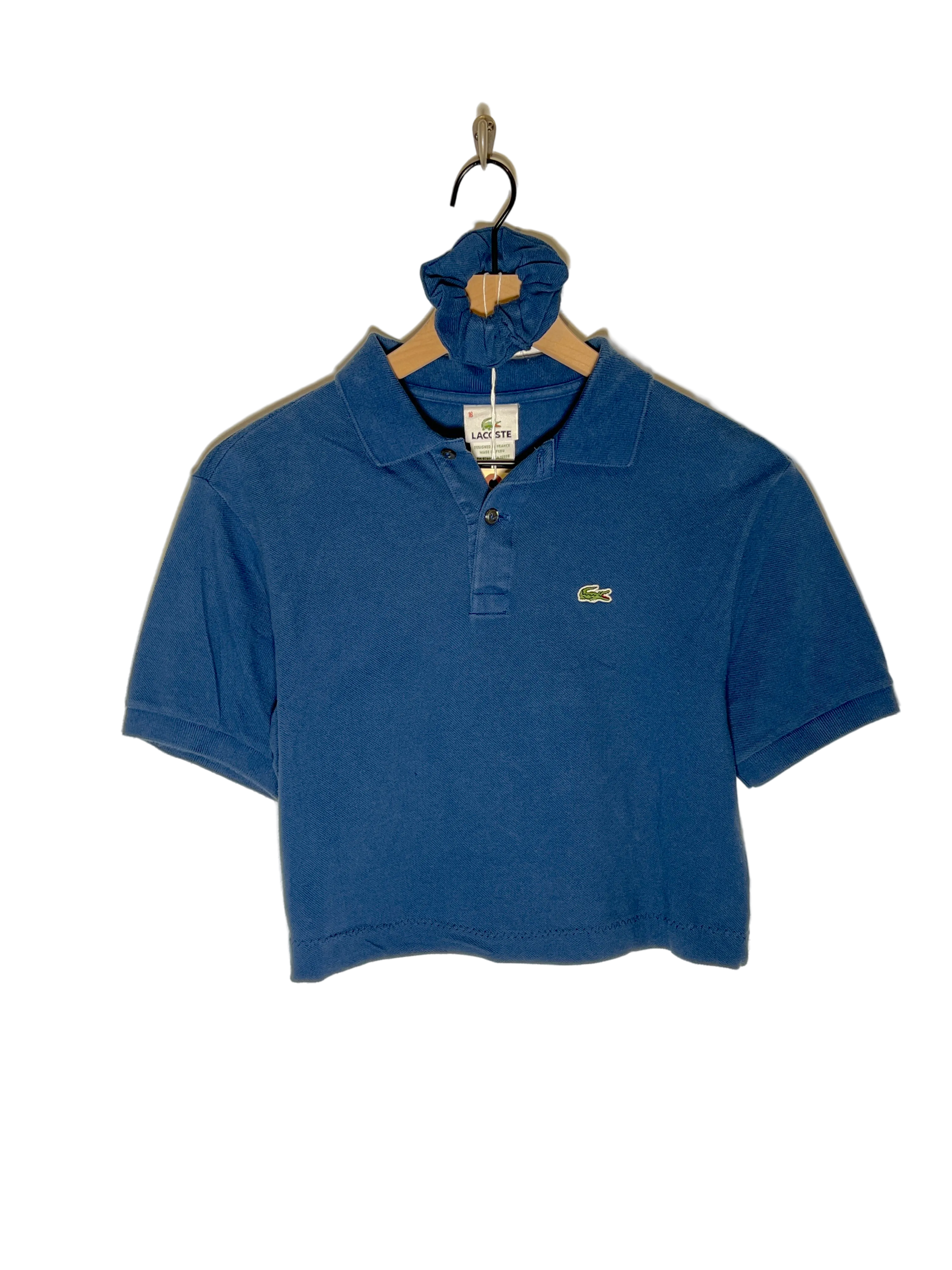 Lacoste Stone Blue Crop Polo Set (S/M)