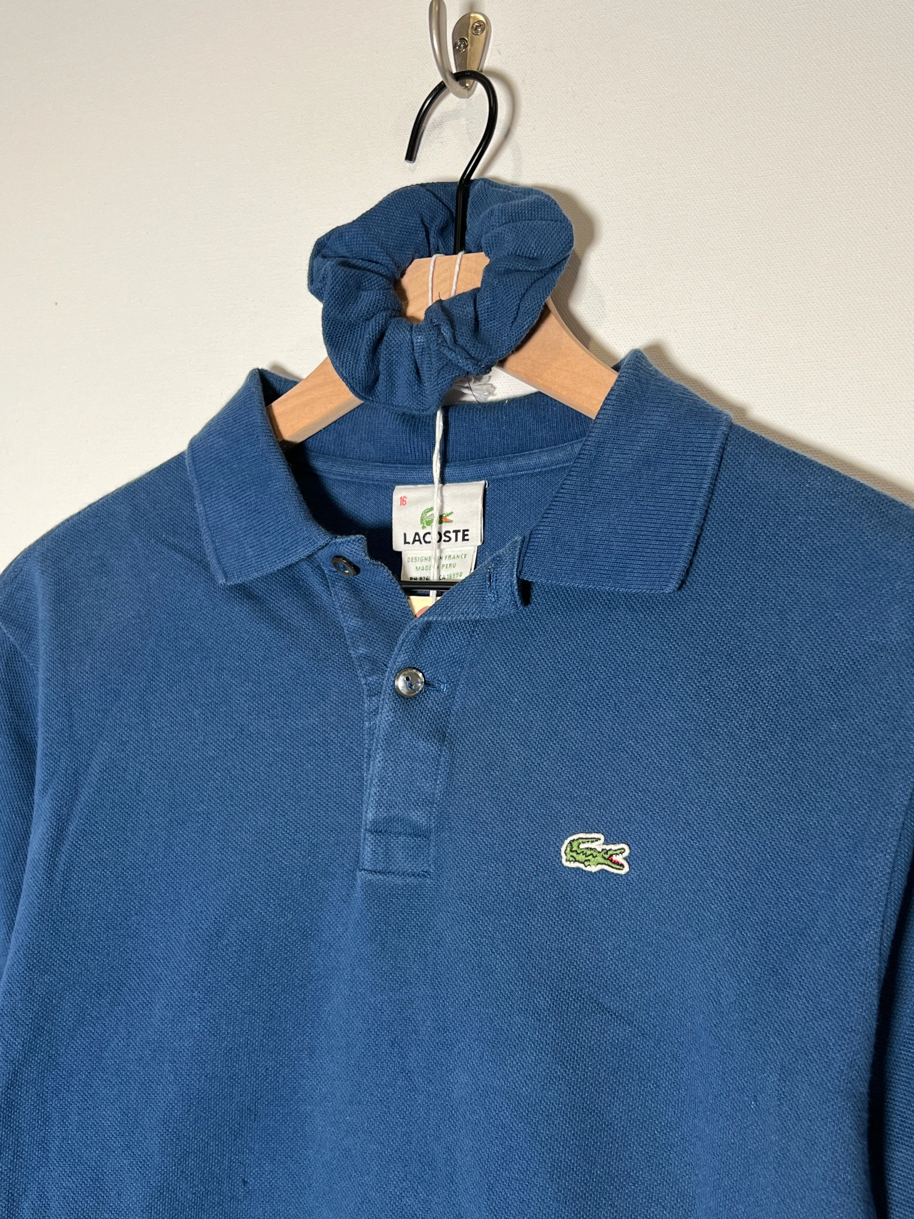 Lacoste Stone Blue Crop Polo Set (S/M)