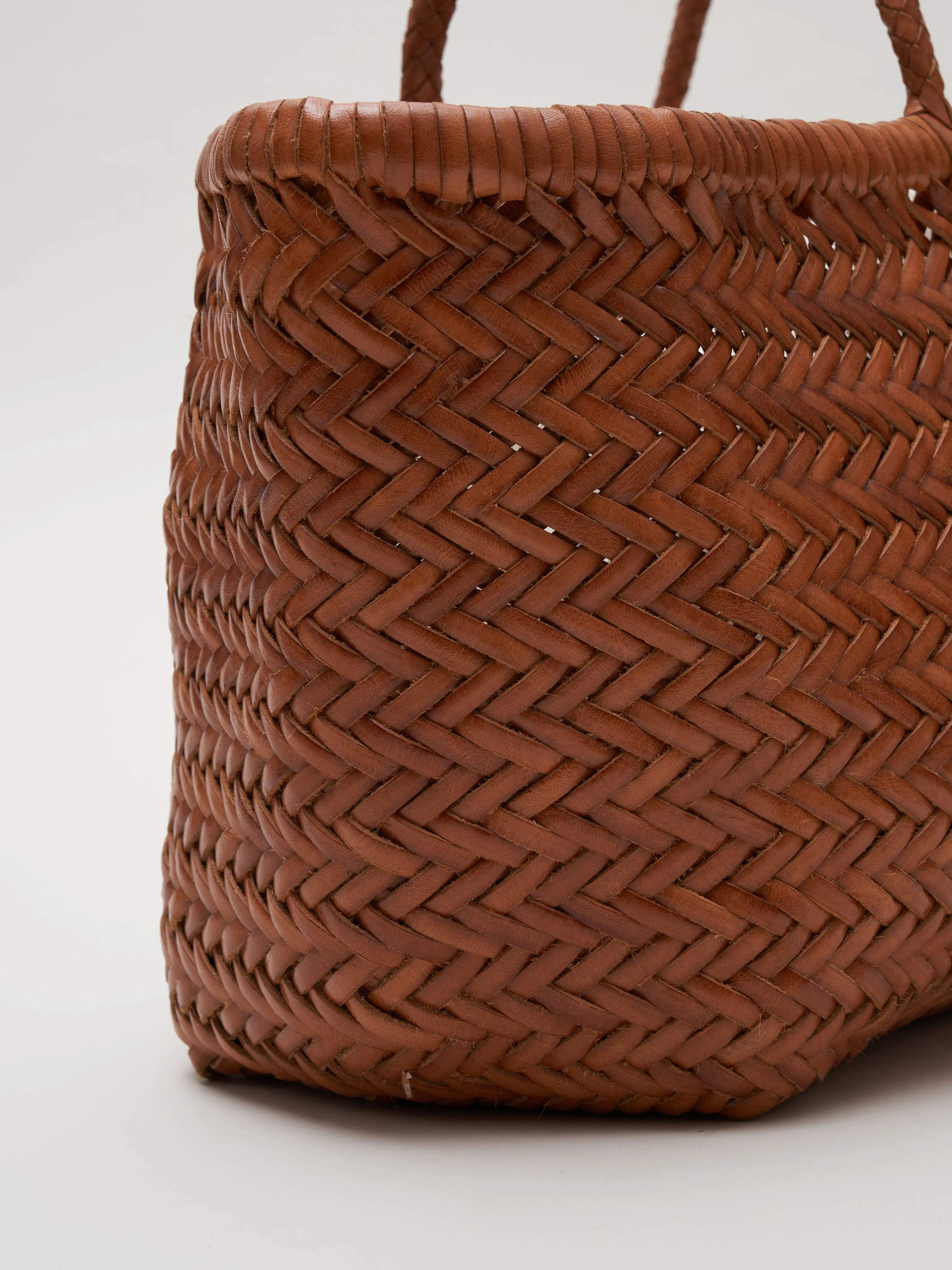 large bamboo triple jump bag - british tan