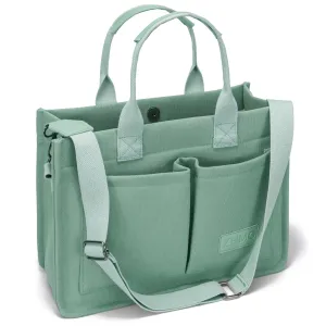 Large Canvas Tote Bag With Pockets For Women - Versatile Handbag For Work, Gym, And Beach