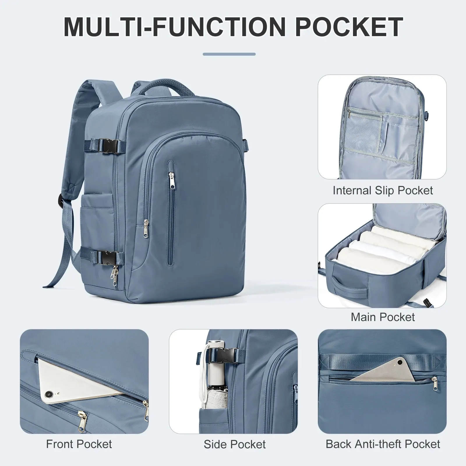 Large Capacity Travel Laptop Backpack for Women & Men