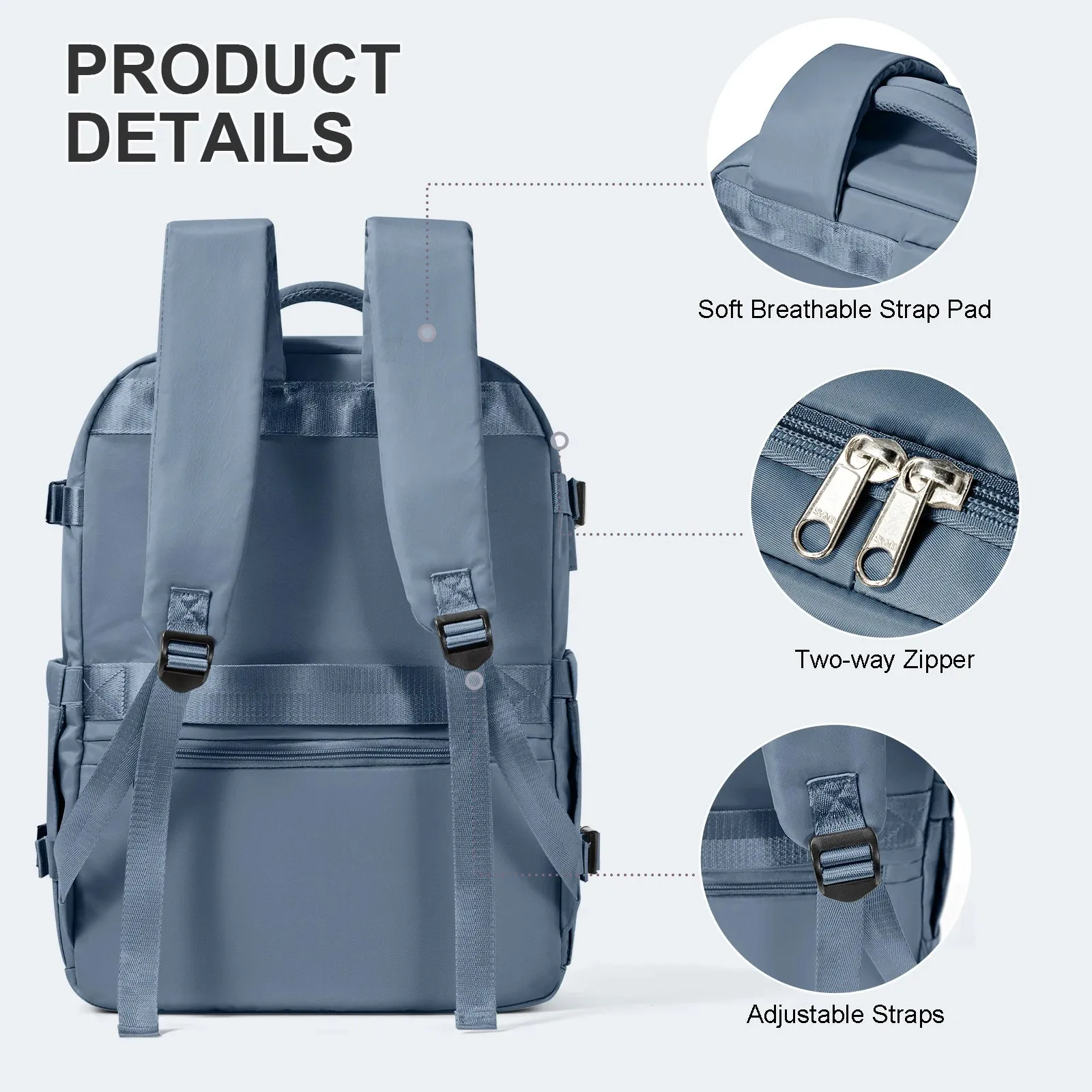 Large Capacity Travel Laptop Backpack for Women & Men