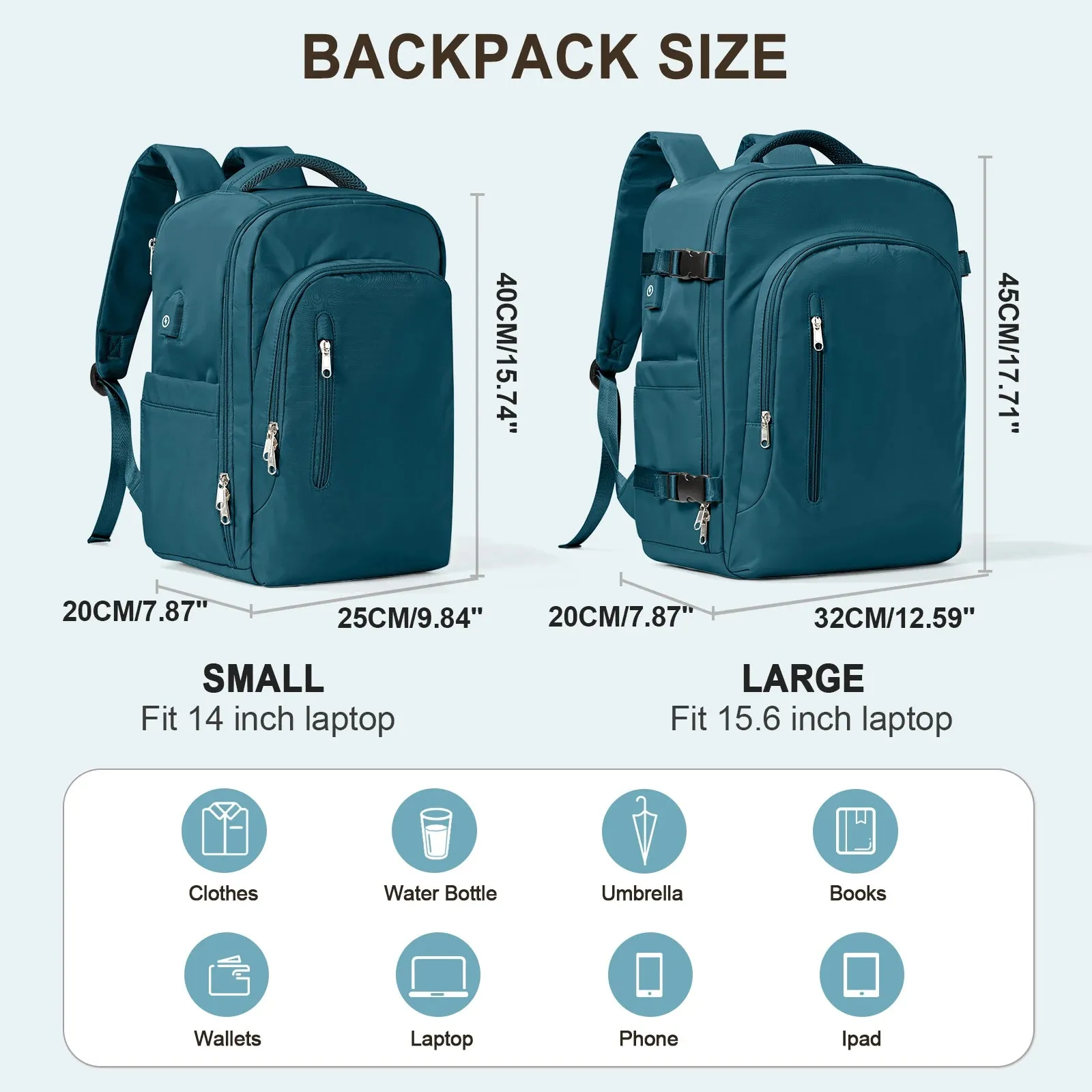 Large Capacity Travel Laptop Backpack for Women & Men
