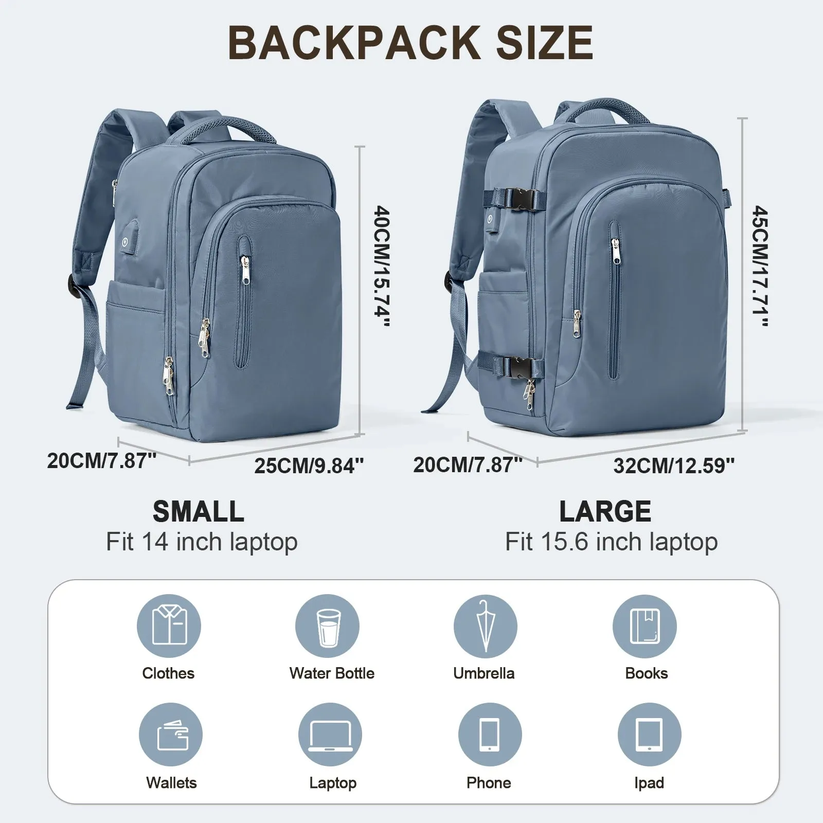Large Capacity Travel Laptop Backpack for Women & Men