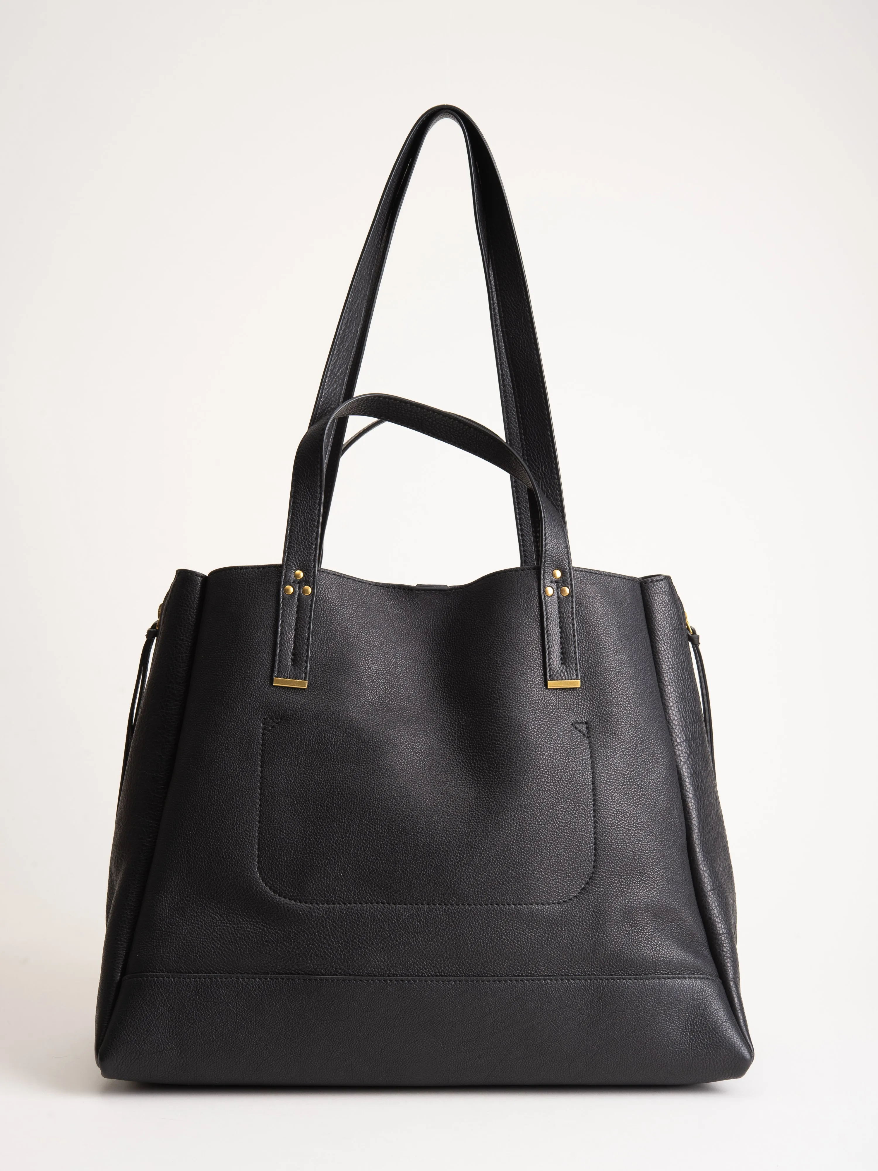 large georges tote - noir brass