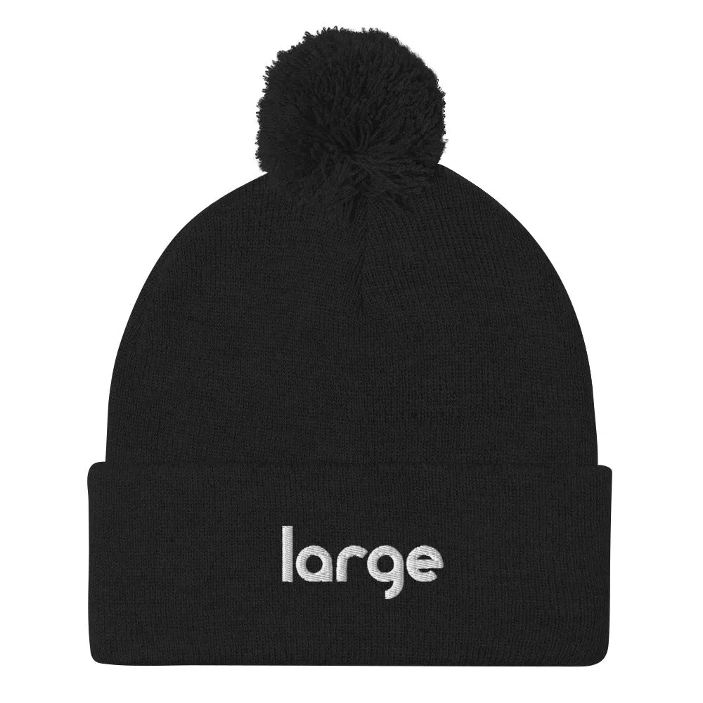 Large Music Pom-Pom Beanie