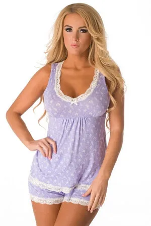 Lavender Fields Short PJ Set