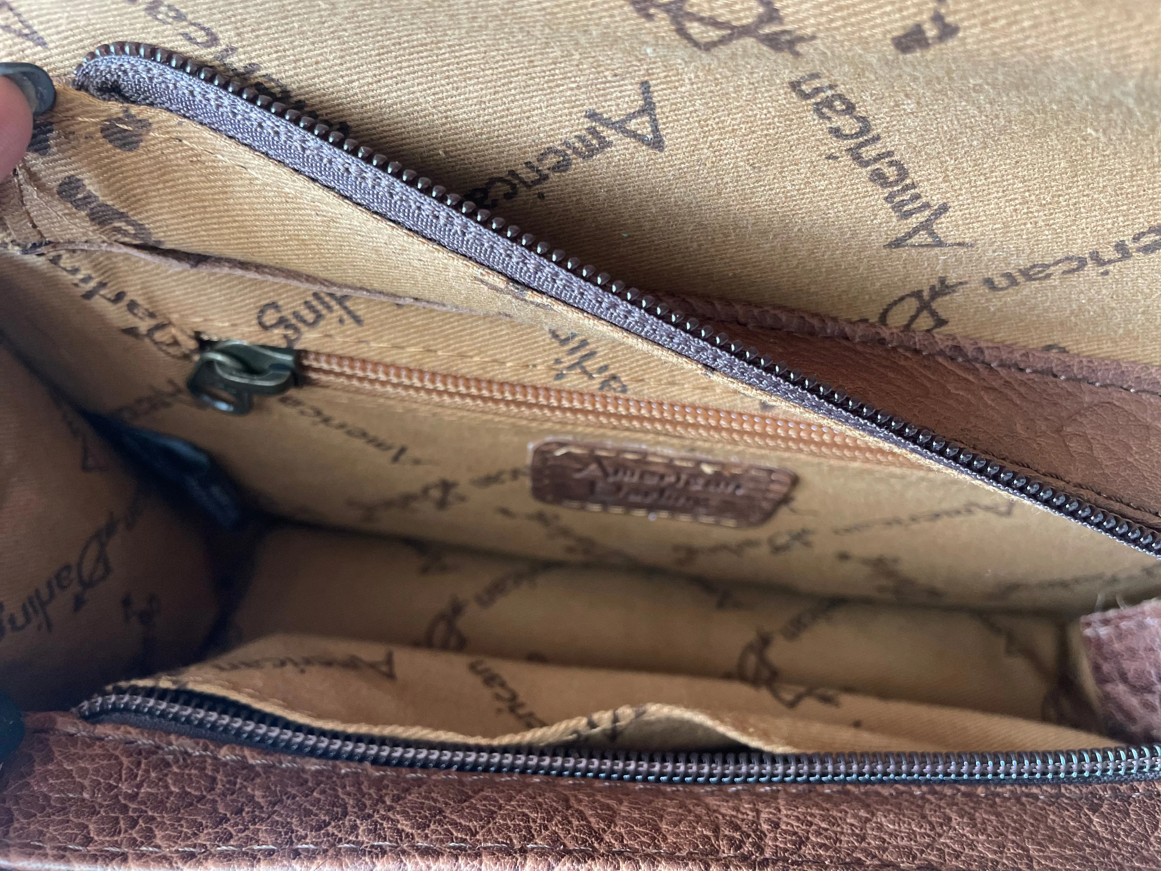 Leather Hide Clutch and Crossbody Bag