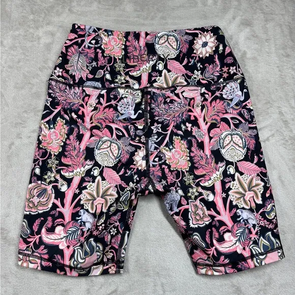 Liberty of London Tree of Life Tropical Floral Pink Bicycle Athletic Shorts XS