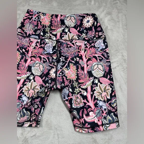 Liberty of London Tree of Life Tropical Floral Pink Bicycle Athletic Shorts XS