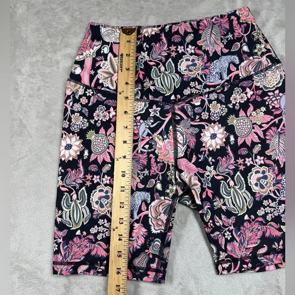 Liberty of London Tree of Life Tropical Floral Pink Bicycle Athletic Shorts XS